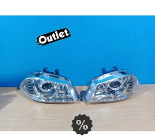 AZ FAROS SEAT IBIZA 6L 02-08 DAYLIGHT CROMADOS INTERMITENTE