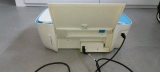 Impresora HP Azul y Blanca
