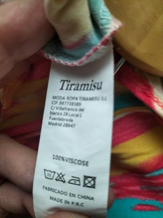 Mono tirantes estampado multicolor