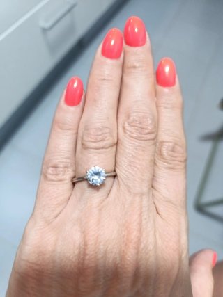 Anillo MIORE Solitario Ajustable Nuevo
