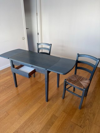 Mesa extensible  y 2 sillas cocina/comedor