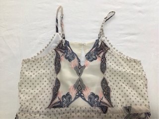 Vestido de tirantes estampado