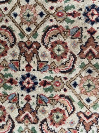 Tappeto persiano lana seta nain iraniano 300x200se