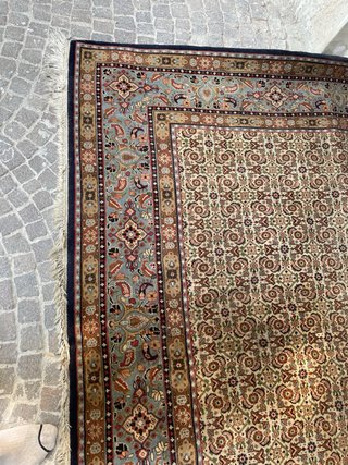 Tappeto persiano lana seta nain iraniano 300x200se