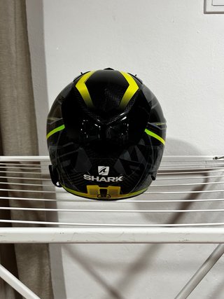 Casco Shark R-PRO CARBON ASPY Negro y Amarillo T S