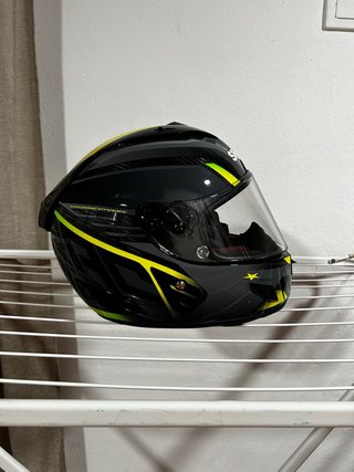 Casco Shark R-PRO CARBON ASPY Negro y Amarillo T S