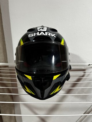 Casco Shark R-PRO CARBON ASPY Negro y Amarillo T S