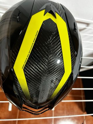 Casco Shark R-PRO CARBON ASPY Negro y Amarillo T S