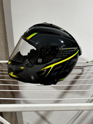 Casco Shark R-PRO CARBON ASPY Negro y Amarillo T S