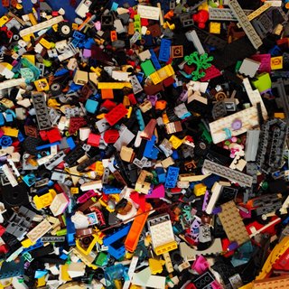 Lotto LEGO sfusi originali misti a peso 1kg
