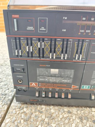 Cadena Tocadiscos Doble Cassette