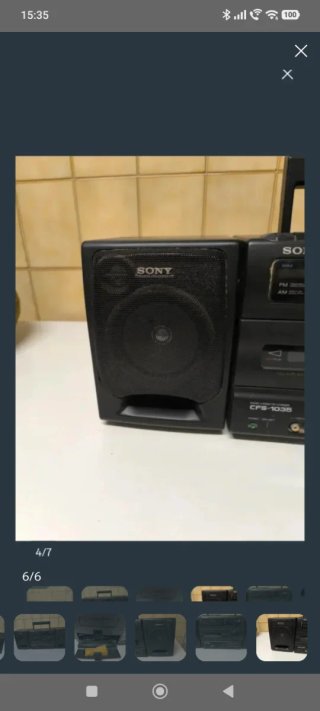 Mini cadena Sony CFS - CASETTE
