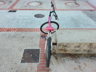 Bicicleta montaña niña rosa/blanca