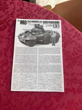 Maqueta vehículo blindado Tamiya M8 Greyhound 1/35