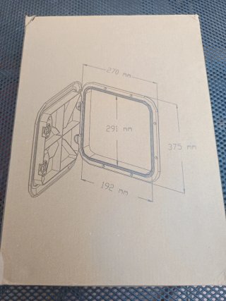 Tapa registro barco blanca
