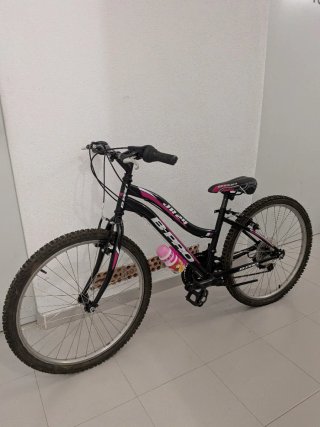 Bicicleta B-Pro 24 Negra y Rosa