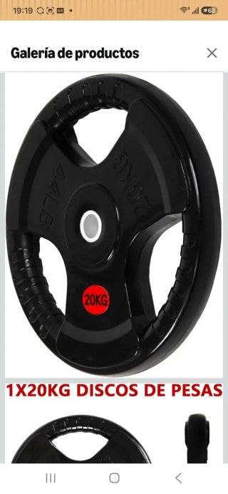 Disco de pesa 20kg