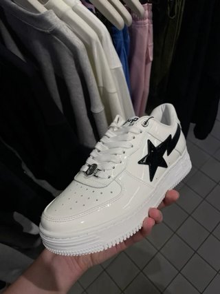 Bape Sta Low Blancas Negras