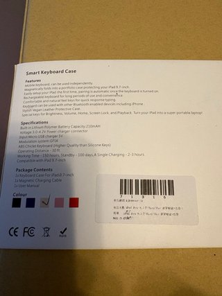 Funda con teclado para Ipad/Air2/Air