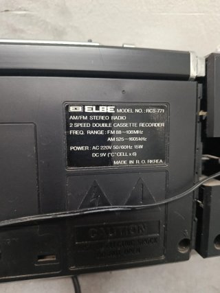 Radio Cassette Doble