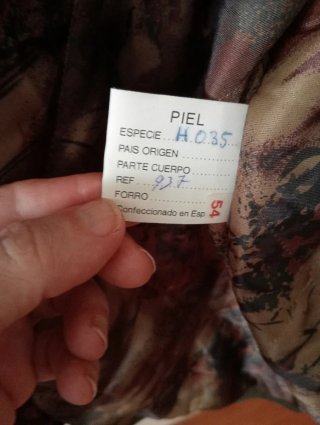 Chaqueta de piel vintage