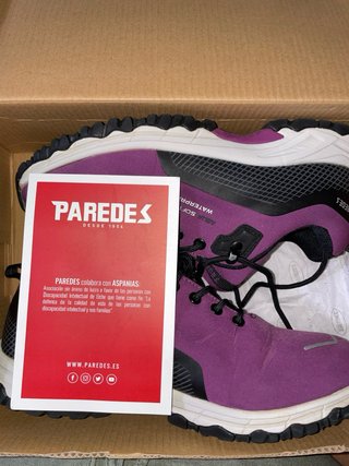 Zapatillas Paredes Impermeables Moradas Talla 38