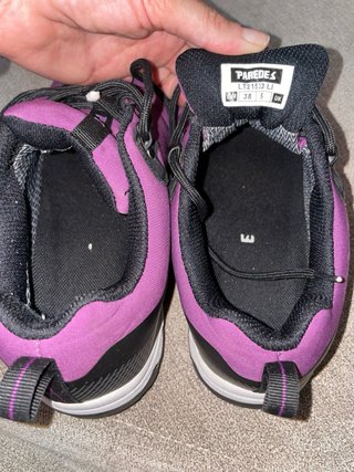 Zapatillas Paredes Impermeables Moradas Talla 38
