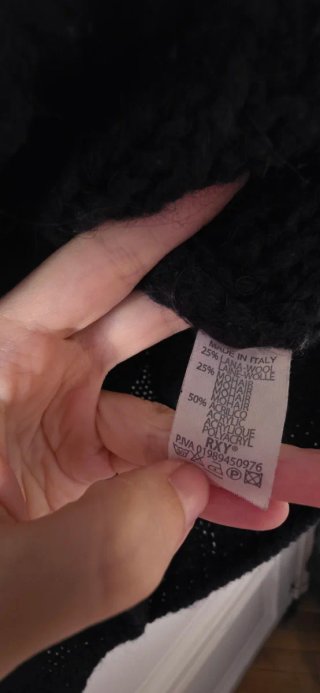 Jersey Lana y Mohair Azul Marino