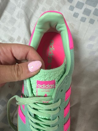 Zapatillas Adidas Gazelle Talla 36 Verdes/Rosas