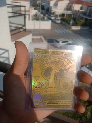 Carta Pokémon Mega Charizard EX Dorada 125/094