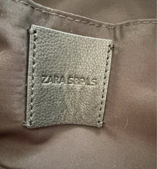 Bolso Tote Piel Zara SPRLS Unisex Negro
