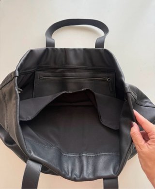 Bolso Tote Piel Zara SPRLS Unisex Negro