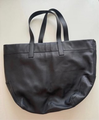 Bolso Tote Piel Zara SPRLS Unisex Negro