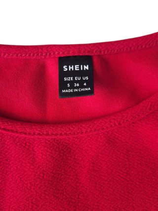 Conjunto Top y Falda Pantalón Rojo Talla S