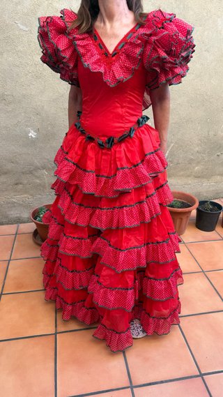 Vestido Flamenco Sevillanas Talla 40
