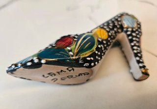 Scarpetta souvenir ceramica Deruta vintage anni'60