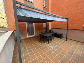 Cenador 4x3m con Techo Retráctil Gris