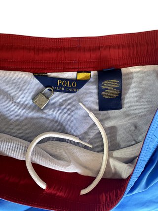 Bañador Polo Ralph Lauren Azul Pony Rojo L