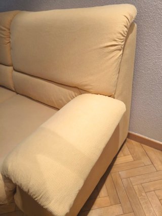 Sofá de 2 y 3 plazas amarillo