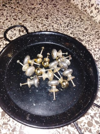 Lote Pomos Vintage Metal