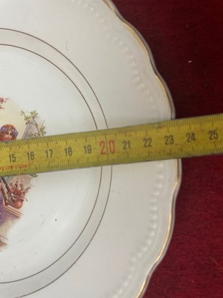 Plato antiguo china opaca Ibero Tanagra año 1925