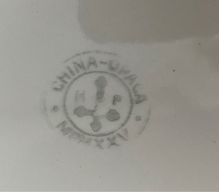 Plato antiguo china opaca Ibero Tanagra año 1925