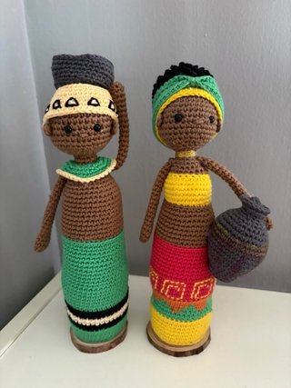 Muñecos de crochet artesanales