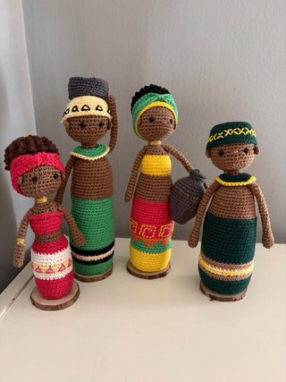 Muñecos de crochet artesanales