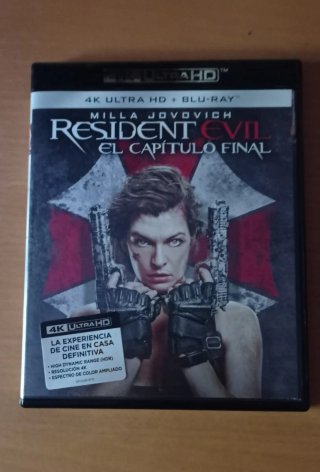 Colección Resident Evil DVD, Blu-Ray y 4K UHD.