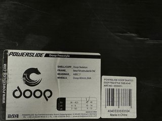 Patines Powerslide Doop Freestyle Negros