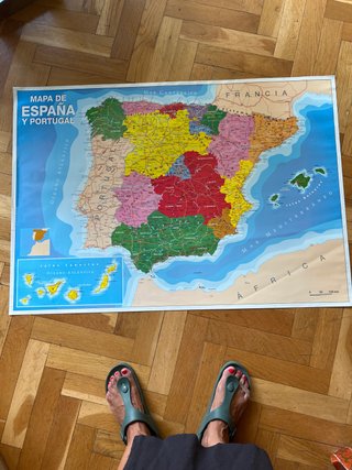 Mapa España y Portugal