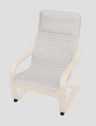 Sillón Poäng Ikea Blanco Estructura Abedul