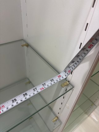 5 Baldas Cristal Templado Grueso 77 x 28 cm