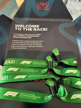 4 Pulseras F1 GP España 2026 Madrid